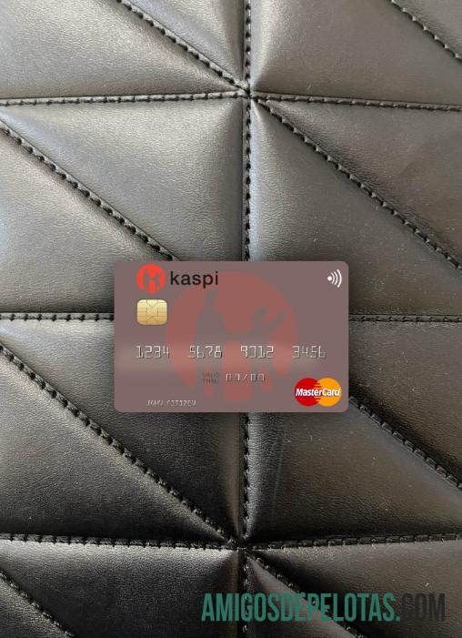 Cazaquistão Kaspi Bank Mastercard Photolook Front amostra